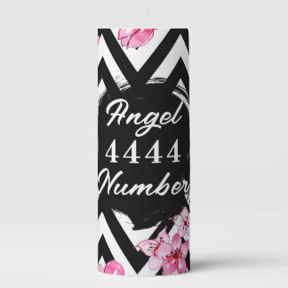 Angel Numberr "4444" Pillar Candle