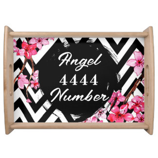Angel Numberr "4444" Serving Tray