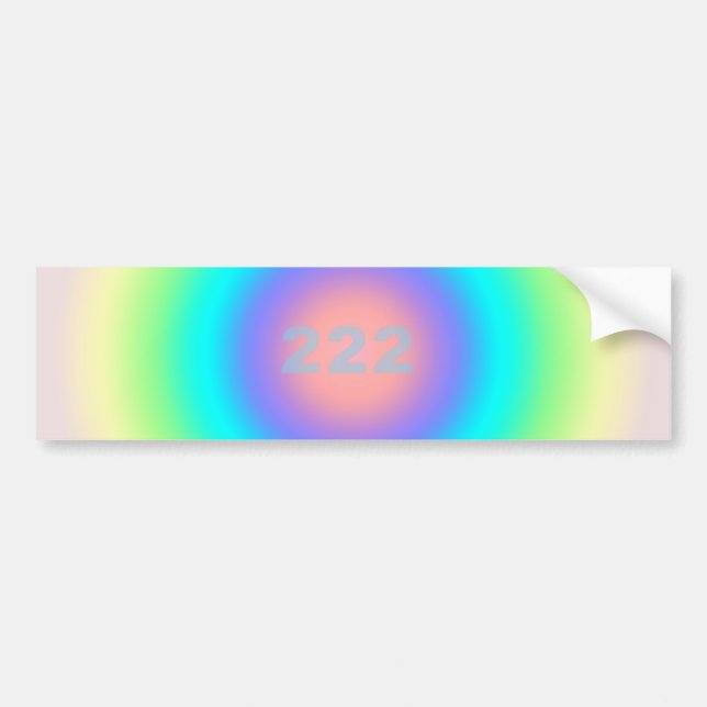 Angel Numbers 222 - Balance and Harmony  Bumper Sticker (Front)