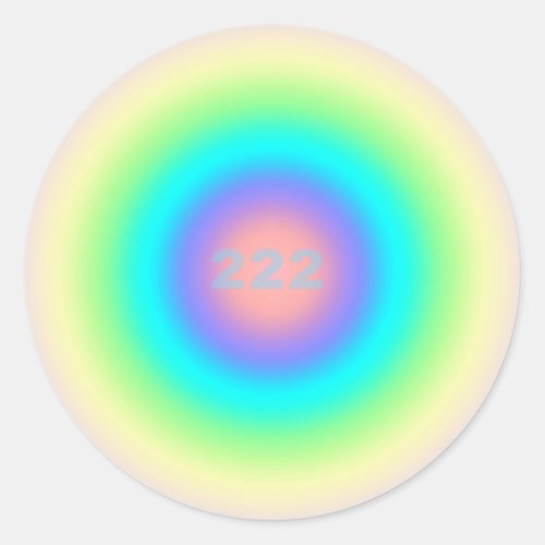 Angel Numbers 222 _ Balance  Harmony Classic Round Sticker