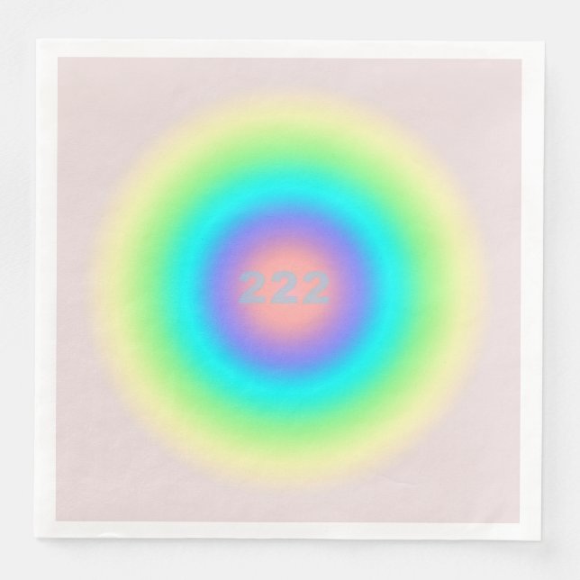 Angel Numbers 222 - Balance & Harmony Paper Dinner Napkins (Front)