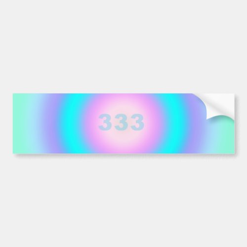 Angel Numbers 333 _ Creativity  Action  Bumper Sticker