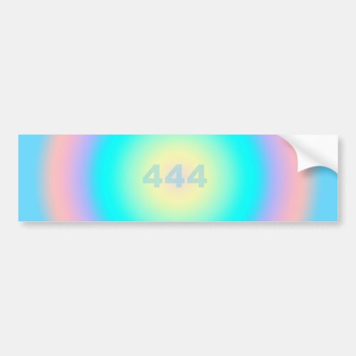 Angel Numbers 444 _ Optimism  Action   Bumper Sticker