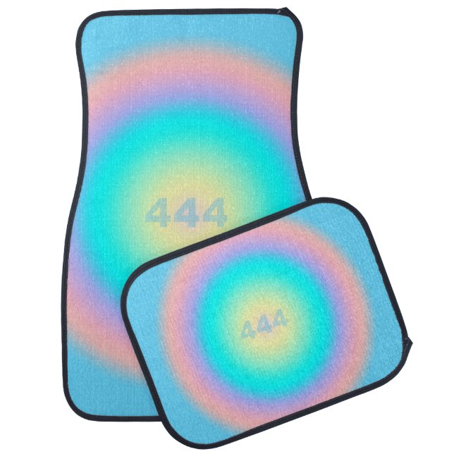 Angel Numbers 444 - Optimism & Action Car Floor Mat (Set)