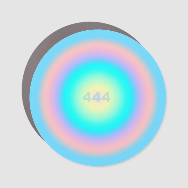 Angel Numbers 444 - Optimism & Action  Car Magnet (Front)