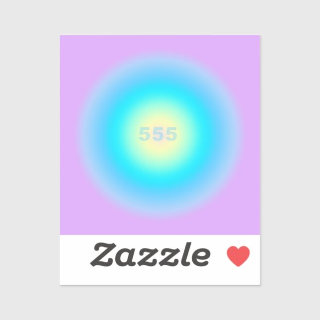 Angel Numbers 555 - Changes On The Horizon  Sticker (Sheet)