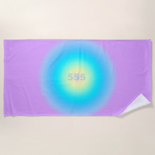 Angel Numbers 555 - New Beginnings  Beach Towel