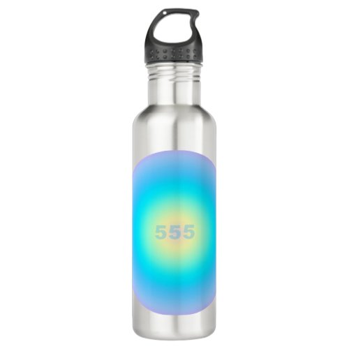 Angel Numbers 555 _ New Beginnings  Stainless Steel Water Bottle