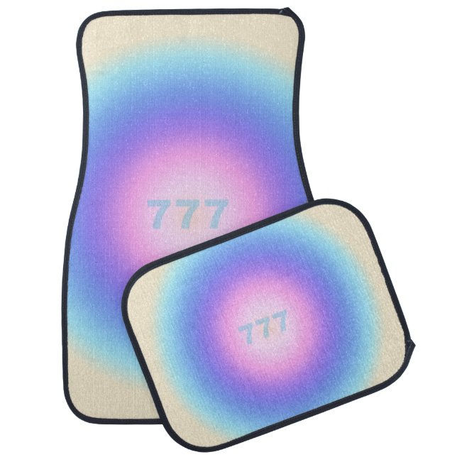 Angel Numbers 777 - Good Fortune  Car Floor Mat (Set)