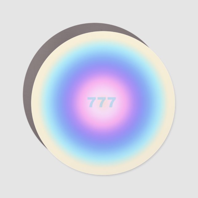 Angel Numbers 777 - Good Fortune  Car Magnet (Front)