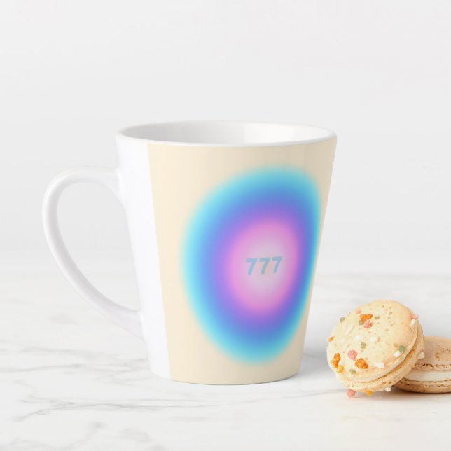 Angel Numbers 777 - Good Fortune Latte Mug (In Situ)