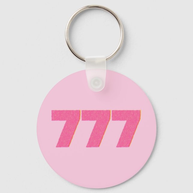 Angel Numbers 777 Keychain (Front)