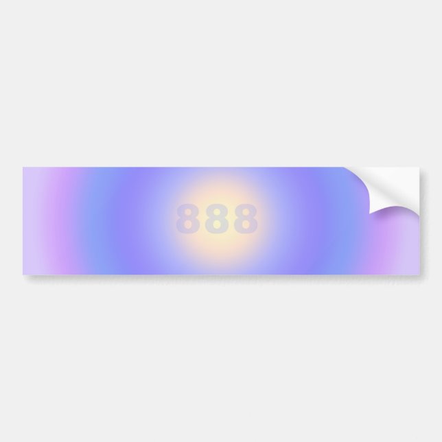 Angel Numbers 888 - On the Right Path Bumper Sticker (Front)