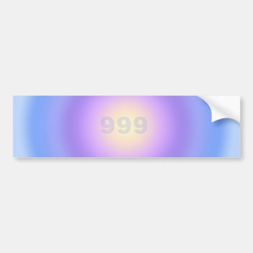 Angel Numbers 999 _ Step Outside Your Comfort Zone Bumper Sticker