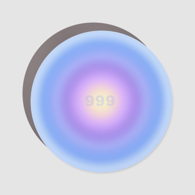 Angel Numbers 999 - Step Outside Your Comfort Zone Car Magnet (Front)