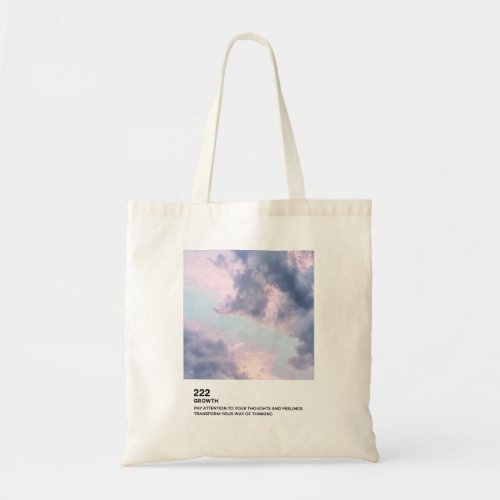 Angel Numbers Growth Angel Number 222 Tote Bag