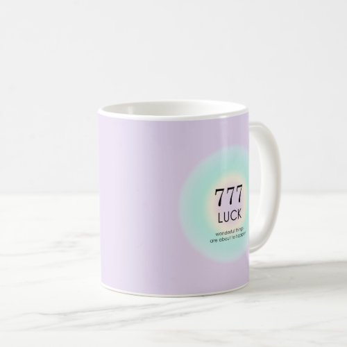 Angel Numbers Numerology 777 Luck   Coffee Mug