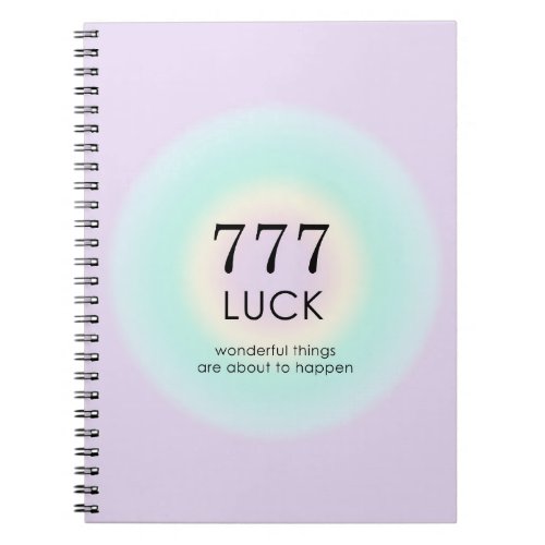 Angel Numbers Numerology 777 Luck  Notebook