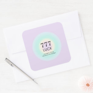 Angel Numbers Numerology 777 Luck Square Sticker