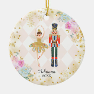 Angel Nutcracker and Toy Soldier ornament Girl