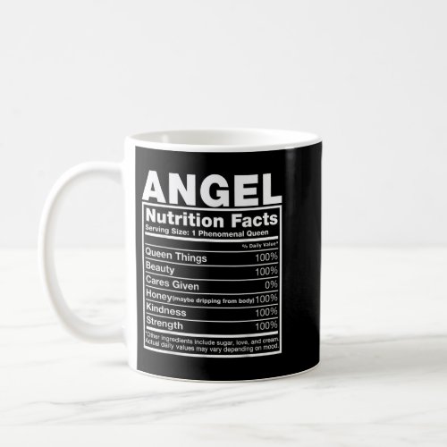 Angel Nutrition Facts T_Shirt Angel Name Birthday  Coffee Mug