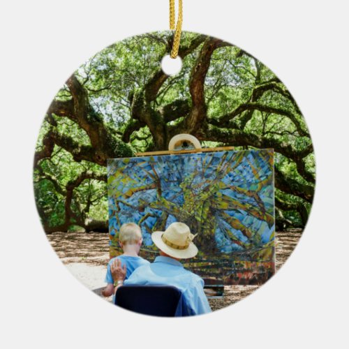 Angel Oak of Charleston Artist Ornament