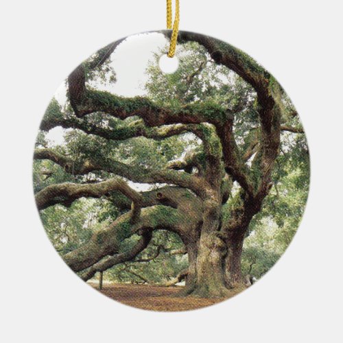 Angel Oak Tree 1000 years old Ceramic Ornament
