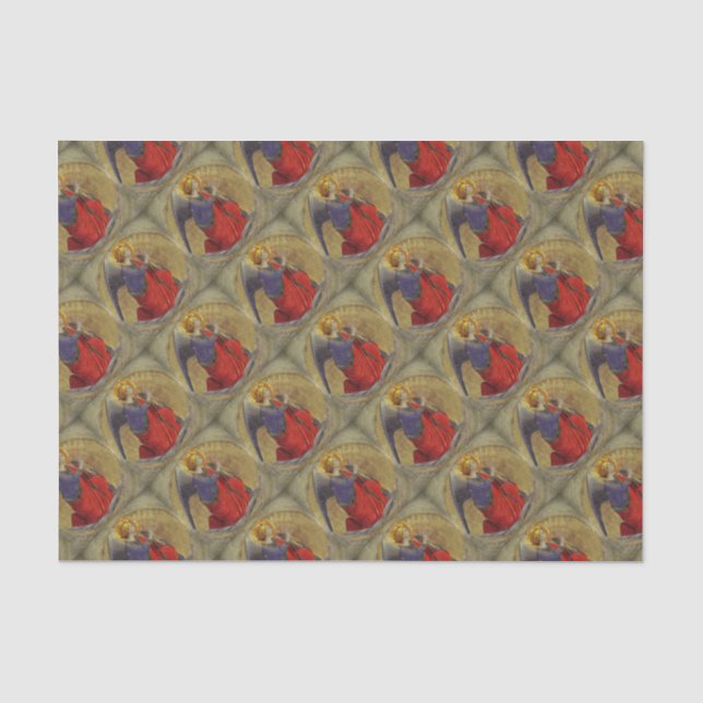 Angel of Annunciation by Fra Angelico Tissue Paper (Front)