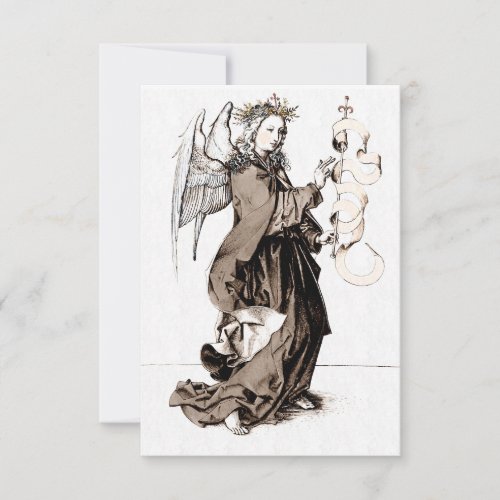 ANGEL OF ANNUNCIATION late 1400s Thank You Card