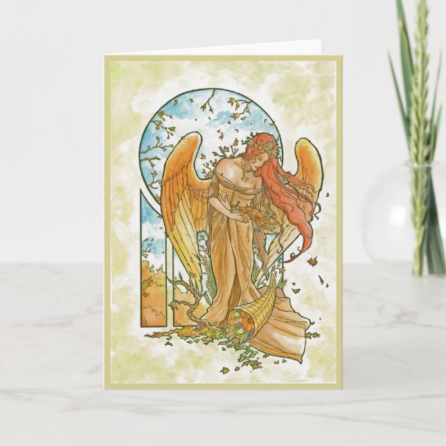 Angel of Autumn Card (Front)