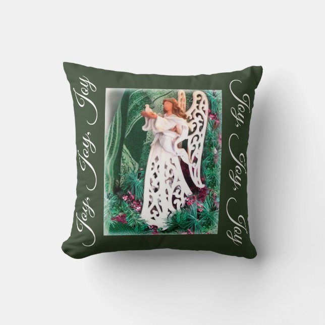Angel of  Christmas Throw Pillow (Front)