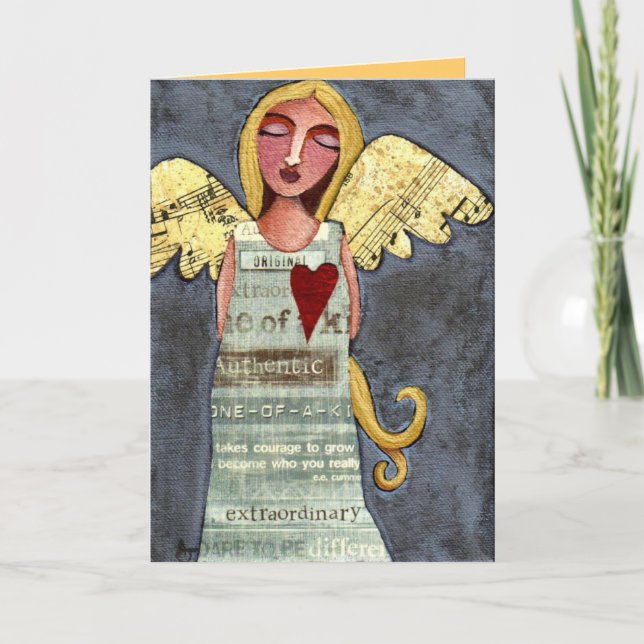 Angel of Courage - all-occasion greeting card (Front)