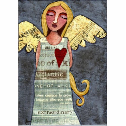 Angel of Courage _ Christmas ornament Cutout
