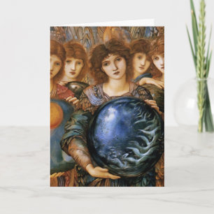 Angel of Creation by William Burne-Jones Holiday Card