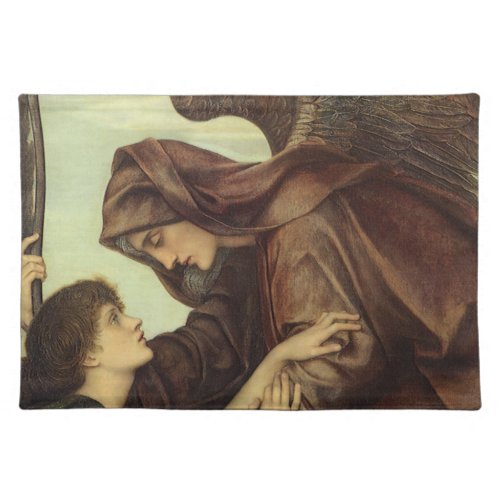 Angel of Death by Evelyn De Morgan Cloth Placemat