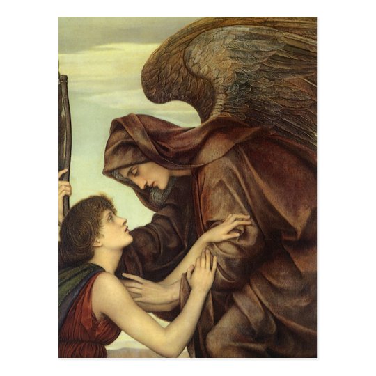 Angel Of Death By Evelyn De Morgan Postcard 