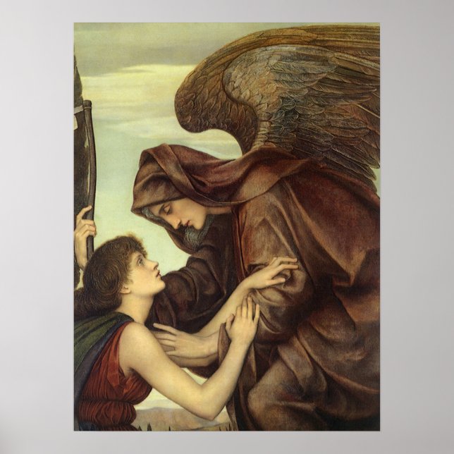 Angel of Death by Evelyn De Morgan Poster (Front)