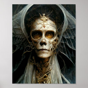 Angel of Death Dark Gothic Fantasy Art Poster