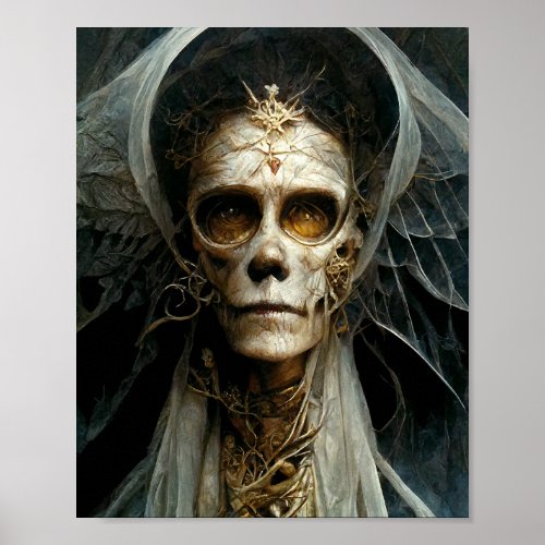 Angel of Death Dark Gothic Fantasy Art Poster