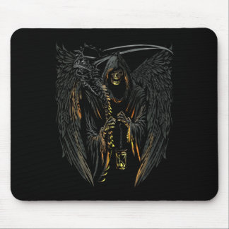Angel Of Death Grim Reaper Scary Halloween Occult  Mouse Pad