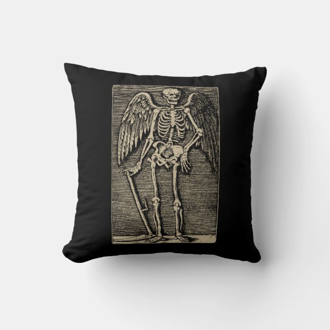 Angel of Death Throw Pillow (Front)