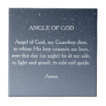 Angel of God Tile<br><div class="desc">Angel of God, my Guardian dear, to whom His love commits me here, ever this day (or night) be at my side, to light and guard, to rule and guide. Amen</div>