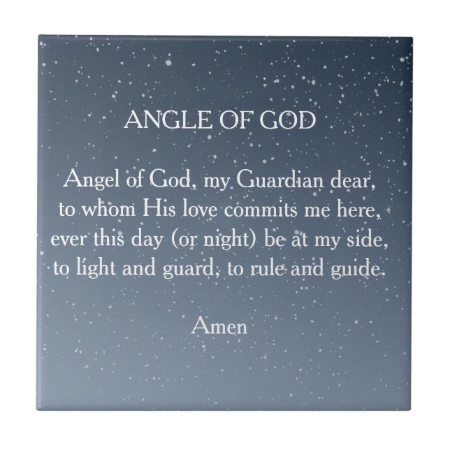 Angel of God Tile (Front)