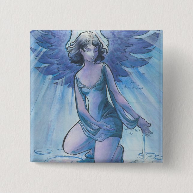 Angel of Grace Pinback Button (Front)