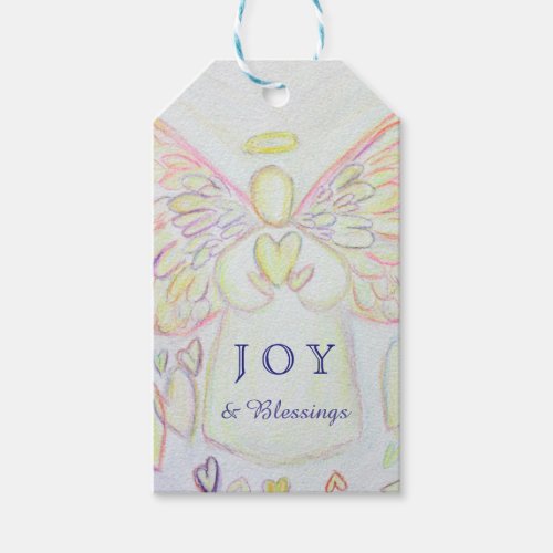 Angel of Hearts Holiday Joy Custom Gift Tags