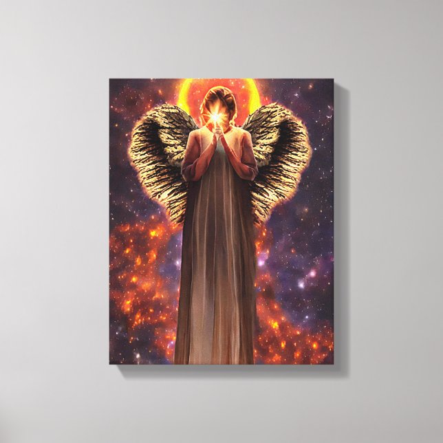 Angel Of Love And light Original Art Canvas Print (Front)