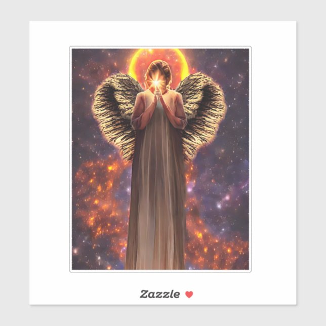 Angel Of Love And light Original Fantasy Art Sticker (Sheet)