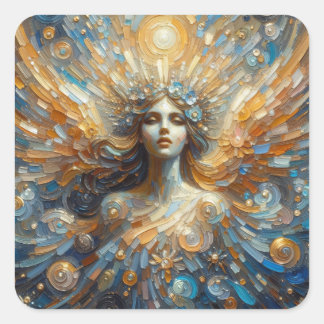 Angel of Mine - Angel Series Art Collection Square Sticker