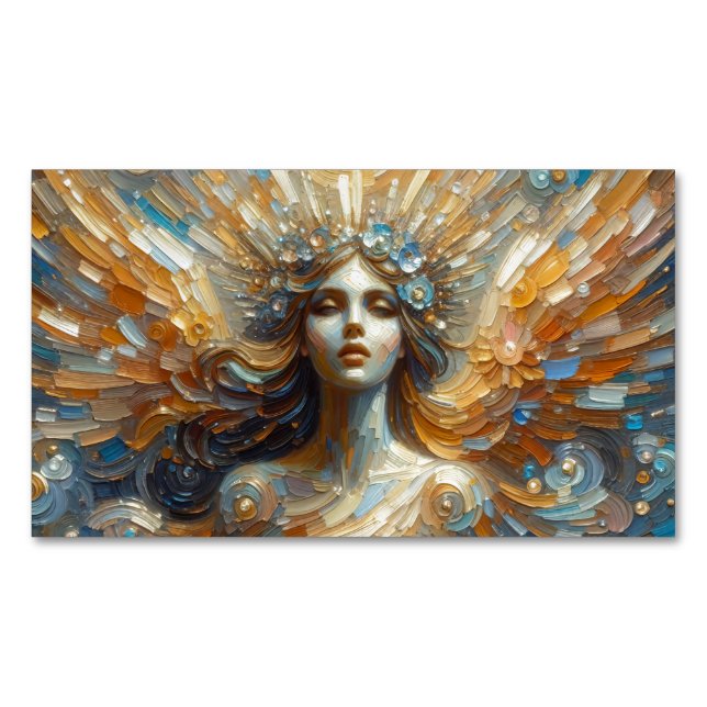 Angel of Mine Business Card Magnet (Front)