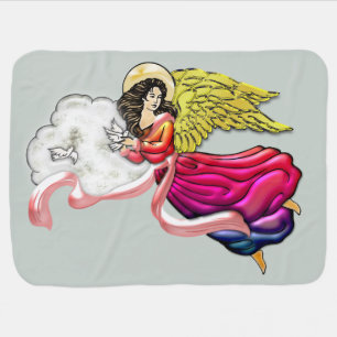 Angel of Peace and Harmony Baby Blanket